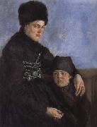 Wilhelm Leibl Woman from Dachau with Child oil